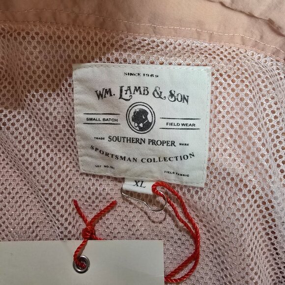 WM Lamb & Son Southern Proper Sportsman Collection Field Shirt Pearl Snap XL NWT - Picture 8 of 13